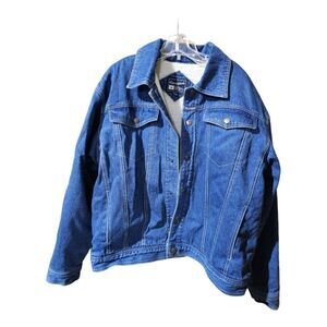 RENEGADE Trucker Denim Mens Jacket - Size Large